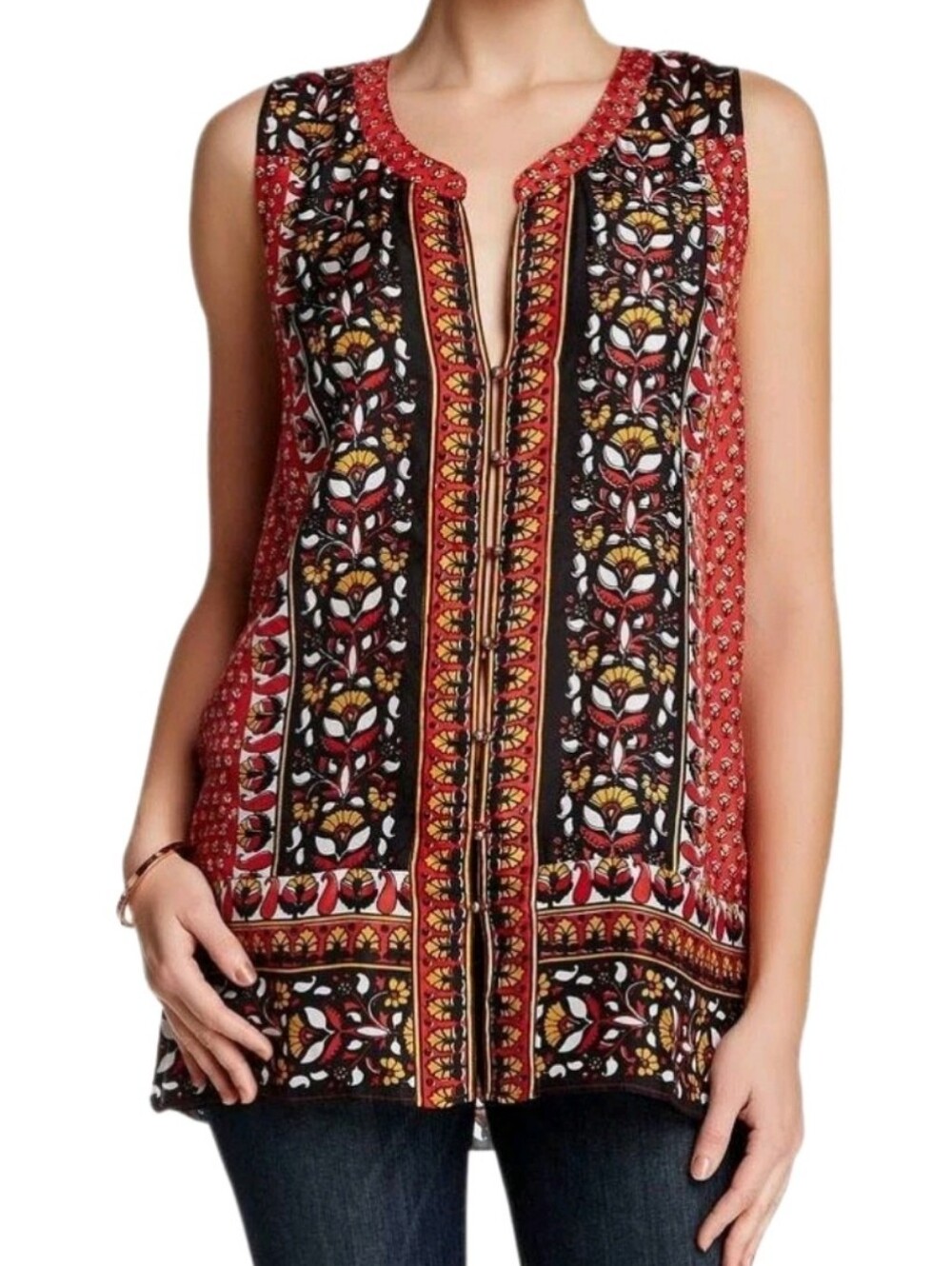 Calypso St. Barth Sunset Madela Silk Blouse